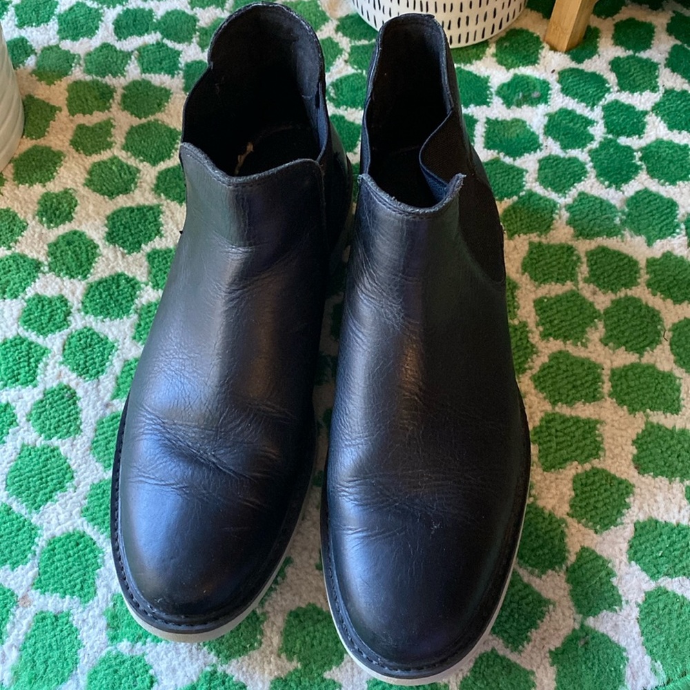 Women’s Black Timberland Leather Ankle Boots Size 10